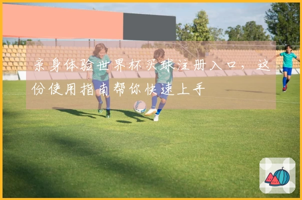 亲身体验世界杯买球注册入口，这份使用指南帮你快速上手